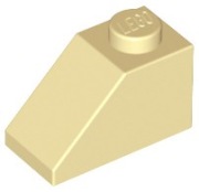 LEGO 8 x 3040 skos dachówka 2x1x1 - piaskowy jasny