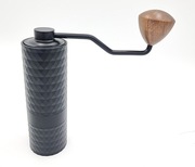 Młynek ręczny do kawy HAVMORE ze stali nierdzewnej i aluminium czarny