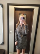 Wiskozowa sukienka w centki Lindex M