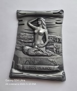 Magnes na lodówkę metalowy USTKA Syrenka Ustecka(22)