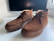 EXPRESS - brązowe zamszowe buty męskie - chukka, używane, rozmiar 46