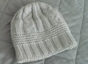 czapka zimowa jasno-szara