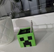Organizer na biurko Minecraft Creeper l Na długopisy i kredki l Solidny
