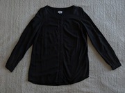 Czarna elegancka haftowana bluzka koszula tunika VRS 38