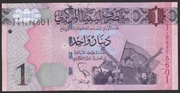 Libia 1 dinar - stan bankowy UNC