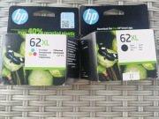 Tusz HP 62XL C2P07AE 11,5ml CMY Oryginał +Tusz HP 62XL Czarny 12 ml C2P05AE