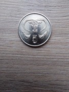 Cypr 5 cents 1998 stan I; typ 2 herbu; głowa byka