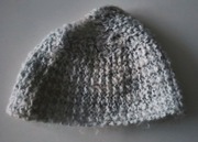 zimowa czapka kolor jasnoniebieski / popielaty 55-58 cm damska spo