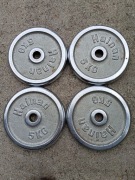 Obciążenie żeliwne 20KG 4x5kg 28mm ZESTAW talerze do hantli sztangi