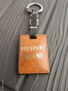 Brelok breloczek skórzany POLSPORT POLAND PRL BDB 