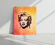 Marilyn Monroe Pop Art, Efekt Holo nowoczesny obraz glamour do salonu 40x50