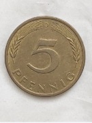 462 Niemcy 5 fenigów, 1973