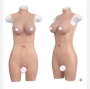 Silikonowy strój kobiety bodysuit Crossdressing Miseczka C Nowy
