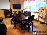 Komplet Salon Witryna 180+ Stół S-23 Dąb 6 Krzeseł Skóra Bekas Producent 