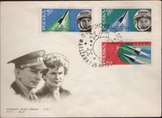 FDC,1267-1269,Drugi zespołowy lot kosmiczny,Pierwsza kobieta w kosmosie