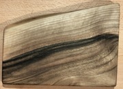 Podstawka podkładka z drewna orzechowego - drewniana - 19 x 14 cm