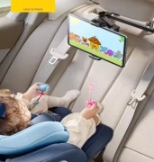 Teleskopowy uchwyt na telefon na tylną poduszkę samochodu Obrotowy