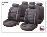 Pokrowce na fotele samochodowe Perfetto YL Citroën C4 szare