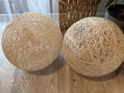 Lampy kule wiszące plecione