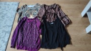 Bluzki damskie wielokolorowe (4szt.) rozm.50/52+Gratis!!
