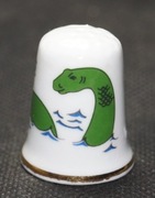 Naparstek Kolekcjonerski Porcelanowy Loch Ness Nessie