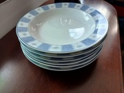 Włocławek nieużywane głębokie talerze 6 sztuk komplet