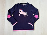 bluza bawełna Joules  jednorożec granat stan idealny  11-12 146/152 