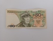 Banknot stary 50zł polski prl 1988rok 