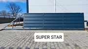 Brama przesuwna 5m panelowa pełna SUPER STAR, ocynk+RAL, 4m, 6m