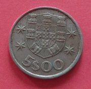 Moneta Portugalia 5 escudos 1984