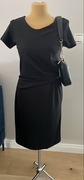 Włoska sukienka ołówkowa 36/38 No-nà dopasowana mała czarna S/M