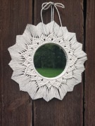 Lusterko w stylu Boho z makramą