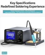 Bakon BK212 stacja lutownicza C115/210/245/470 180W uziemiony grot USB C