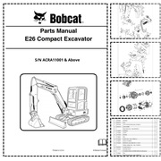 Bobcat E26 Excavator Parts Catalog ACRA Katalog Cześci schematy budowy