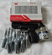 Pistolet wiatrówka UX SA.9 CO2 4,5 mm BB + 13 nabojów CO2 + kulki stalowe