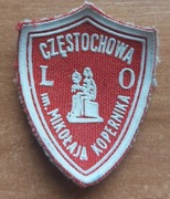 Naszywka Liceum Ogólnokształcącego im. Mikołaja Kopernika w Częstochowie