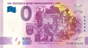 Banknot 0 euro Powiat Wołomiński 100. rocznica Bitwy Warszawskiej 1920