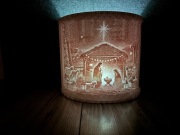 Świąteczna lampka kinkiet na Boże Narodzenie