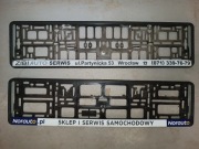 Ramki pod tablicę rejestracyjną Lanos Daewoo 