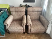 Obijane fotele  PRL'u