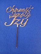 Topper chrzest Izy