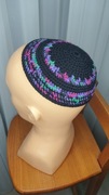 L.KS-296 Nowa jarmułka kipa Izrael żyd handmade