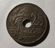 Belgia 25 centymów, 1922 r. Napis „ROYAUME DE BELGIQUE” (S72)