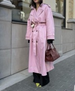 MOS MOSH Płaszcz/ prochowiec/Trenchcoat XL Pink Lady nowy z metką