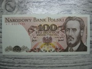 BANKNOT PRL 100 ZŁOTYCH 1976 ROK SERIA AP LUDWIK WARYŃSKI UNC