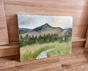 Obraz olejny ,,Górska wędrówka"