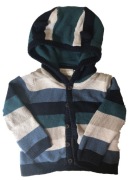 Sweter rozpinany z uszami 62/68