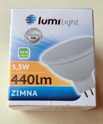 Żarówka LED MR16 GU5.3 5.5W 440lm Zimna 6500K Lumilight