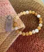 Chusta szydełkowa mech z bransoletką