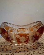 Dwukolorowa misa kryształowa